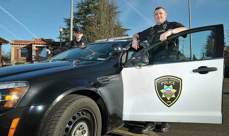 GARY ALLEN - Senior Officer Chris Rasmussen (left) and Sgt. Mark Cooke are dual of a members of a NDPD's mental health predicament team.