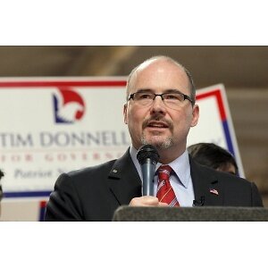 Conservative radio talk show host Tim Donnelly files voter referendum paperwork on vaccine bill