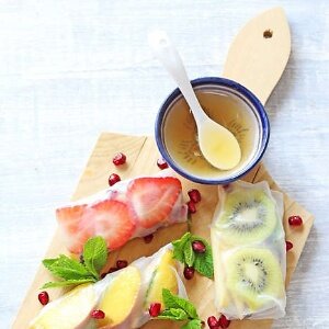 Kid-Friendly Fruit Rolls - This Recipe for Fruity Spring Rolls is Perfect for Adults and Kids Alike (TrendHunter.com)